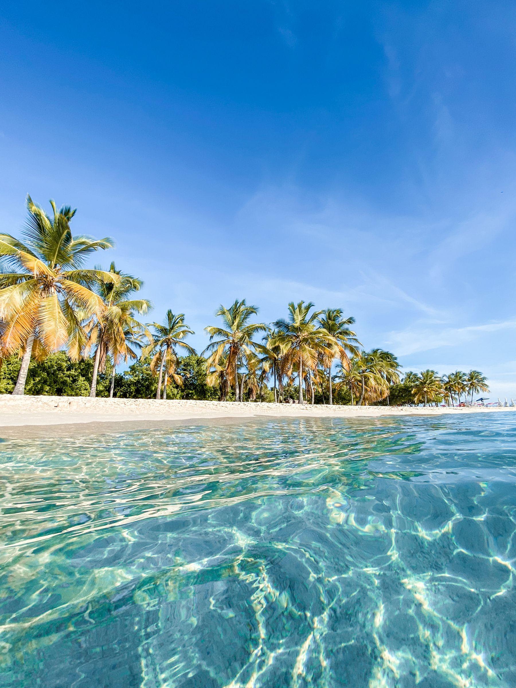 Playa de arena blanca y mar turquesa en la Riviera Maya, México
