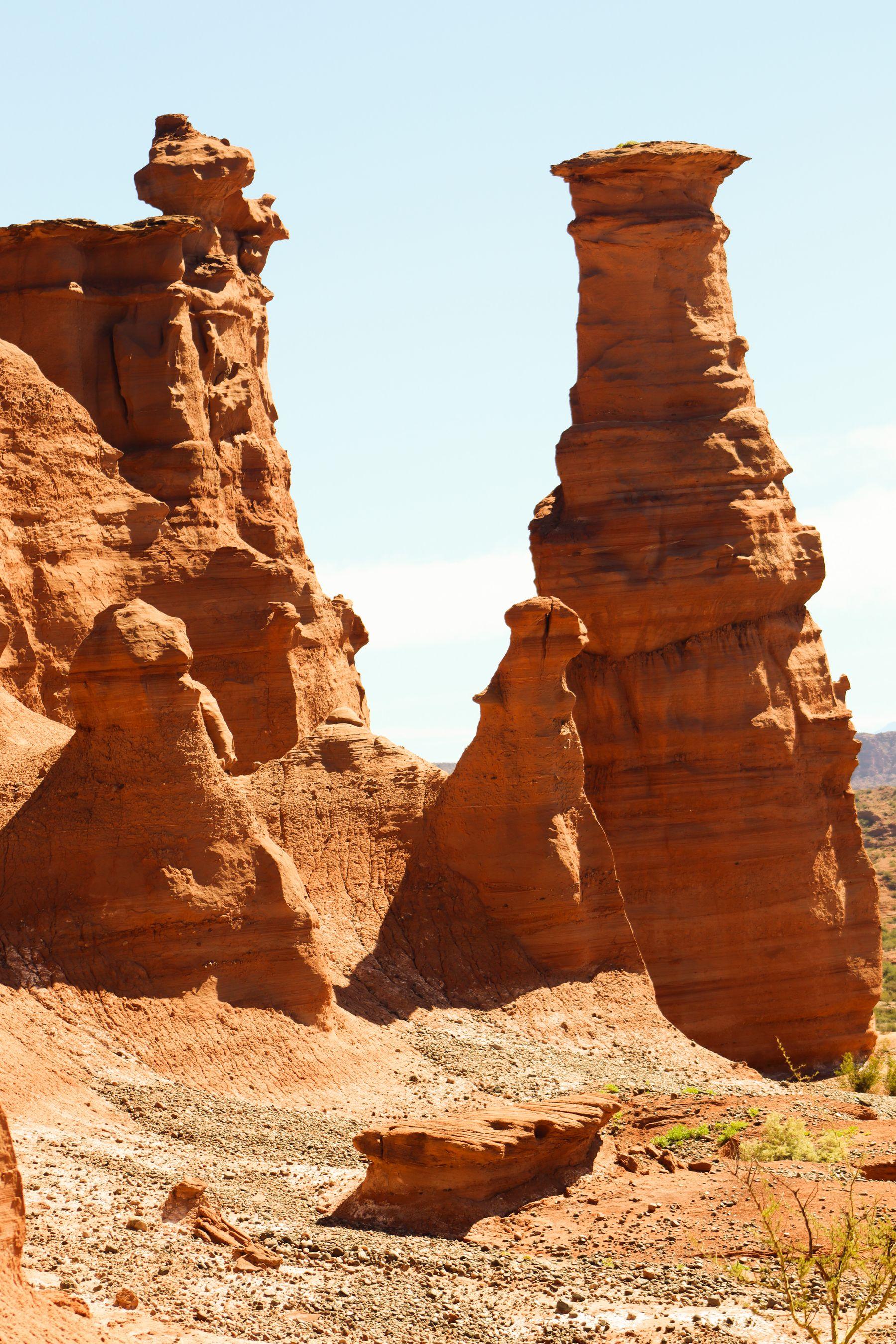 Formaciones rocosas del Valle de la Luna, Ischigualasto, San Juan